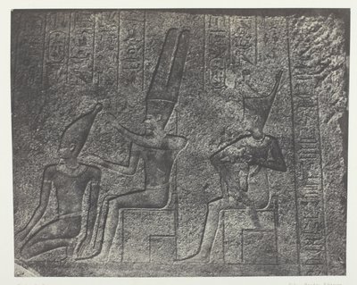 Karnak Palace, Udvendige Skulpturer af Granit Sanctuary; Theben af Maxime Du Camp