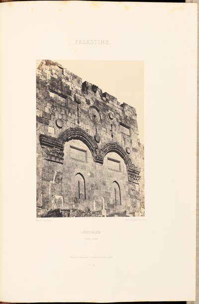 Palæstina. Jerusalem. Den gyldne port af Maxime Du Camp