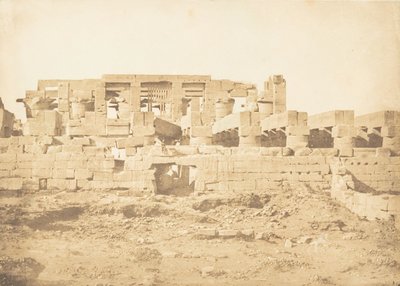 Den sydlige dør til Hypostyle Hall af Palace of Karnac Thebes, 1849-50. af Maxime Du Camp