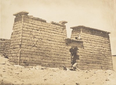 Pylones du Temple de Sébona, 3. april 1850. af Maxime Du Camp
