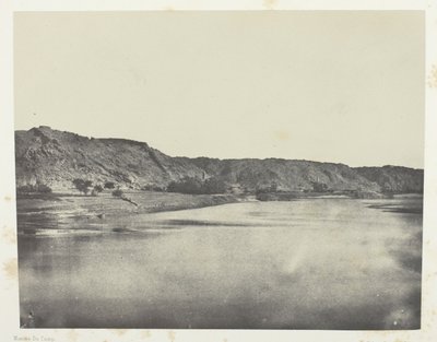 Den østlige bred af Nilen (landsbyen Bab), udsigten taget til den sydlige Philoe; Nubien af Maxime Du Camp
