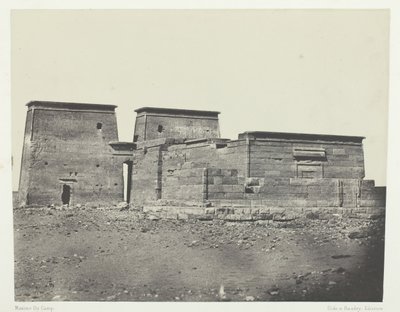 Det gamle Pselcis Dakkeh-tempel, Nubien, 184951, trykt 1852. af Maxime Du Camp