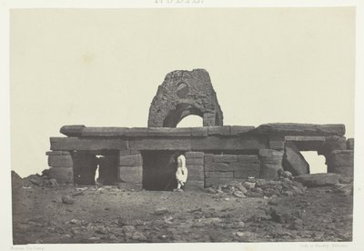 Amada-templet; Nubien, plade 99 fra albummet "Egypte, Nubie, Palestine et Syrie" (1852) af Maxime Du Camp