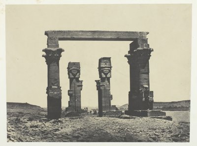 Temple de Kardassy, Nubie, 184951, trykt 1852. af Maxime Du Camp