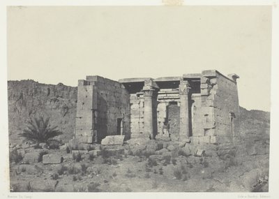Tafeh-templet (det gamle Taphis), Nubien af Maxime Du Camp