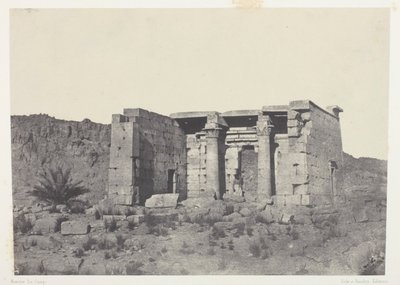 Tafeh-templet (det gamle Taphis), Nubien af Maxime Du Camp