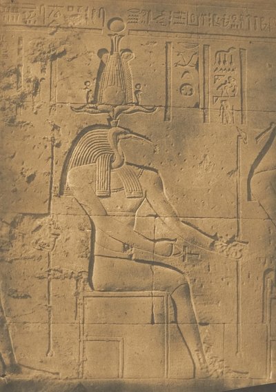 Thoth Ibiocephalus God of Letters to Philae, april 1850. af Maxime Du Camp