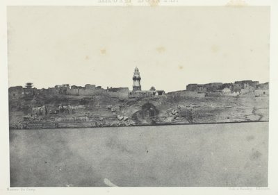 Generelt syn på Esneh, Øvre Egypten, 184951, trykt 1852. af Maxime Du Camp