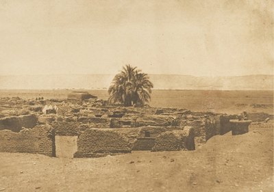 Udsigt over landsbyen Herment, 1849-50. af Maxime Du Camp