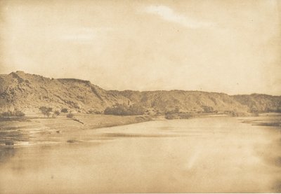 Udsigt taget sydøst for Philae - landsbyen El-Bâb, 1849-50. af Maxime Du Camp