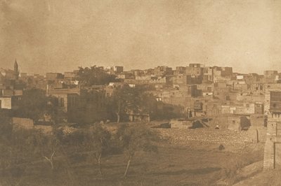 Udsigt taget fra Franc-kvarteret i Kairo, december 1849-januar 1850. af Maxime Du Camp