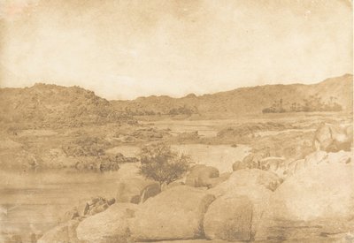 Udsigt taget fra første højre bred grå stær, 1849-50. af Maxime Du Camp