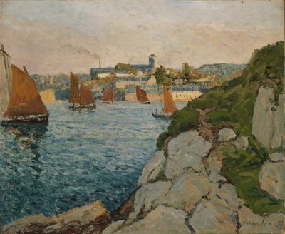 Douarnenez i solskin, 1897. af Maxime Emile Louis Maufra