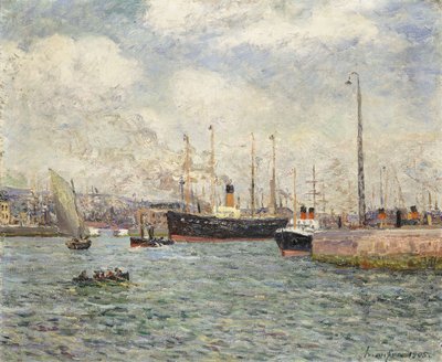 Le Port du Havre, 1905 af Maxime Emile Louis Maufra
