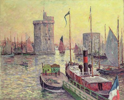 Havnen i La Rochelle af Maxime Emile Louis Maufra
