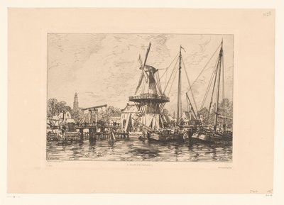Udsigt over Haarlem À Haarlem (Hollande) (titel på objekt) af Maxime François Antoine Lalanne
