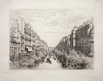 Boulevard Montmartre af Maxime Lalanne