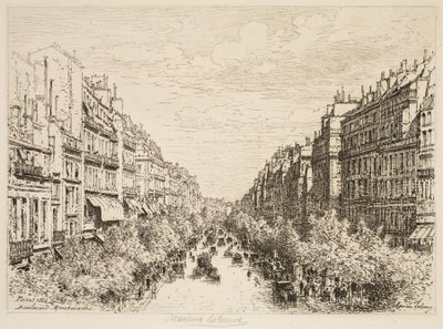 Boulevard Montmartre, Paris af Maxime Lalanne