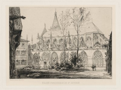 Sognekirken Saint-Séverin af Maxime Lalanne