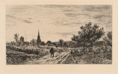 Aftenlandskab (Tilbagevenden til logiet) af Maxime Lalanne