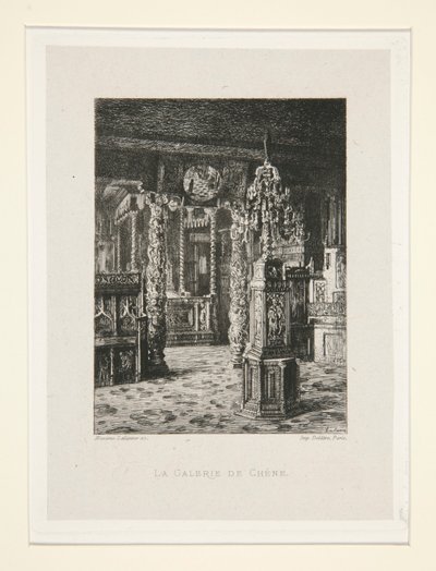 The Oak Gallery, pl. 6 fra suiten At Victor Hugo (Victor Hugo). af Maxime Lalanne