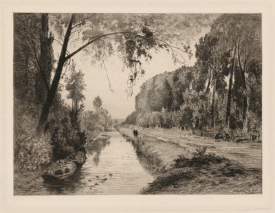 Kanalen ved Pont-Saint-Maxence af Maxime Lalanne
