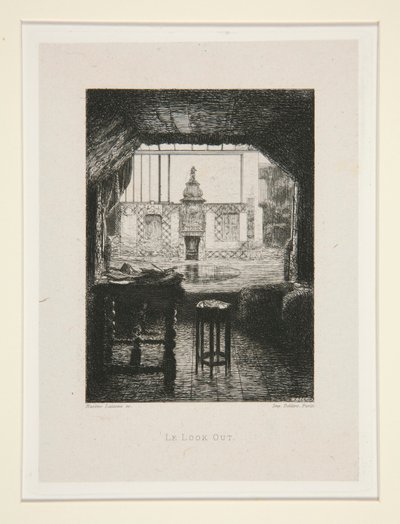 Se ud, pl. 10 fra suiten Chez Victor Hugo (Victor Hugo af Maxime Lalanne