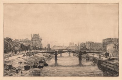 Paris, Udsigt fra Concorde-broen, 1866. af Maxime Lalanne