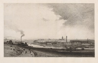 Paris i 1867, Udsigt fra Trocadero af Maxime Lalanne