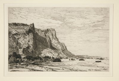De sorte køers strand? Villers (Calvados) (Sorte køers strand ved Villers [Cavaldos]) af Maxime Lalanne