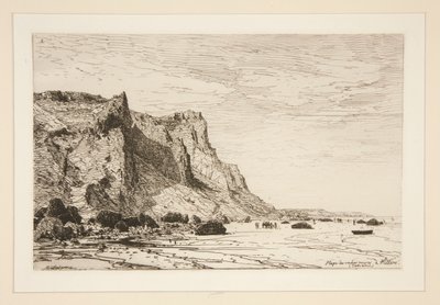 De sorte køers strand? Villers (Calvados) (Sorte køers strand ved Villiers [Cavaldos]) af Maxime Lalanne