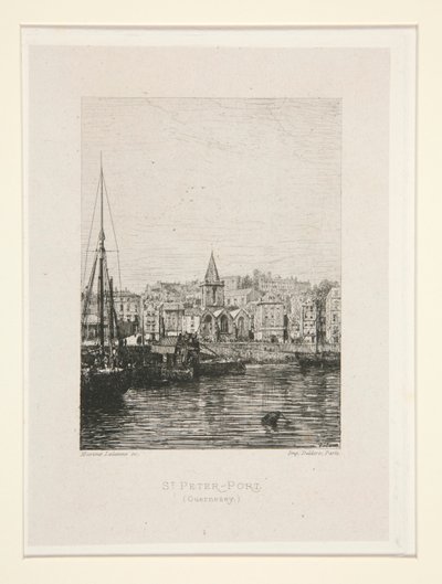 St. Peter-Port, Guernsey, pl. 1 fra suiten Chez Victor Hugo (Victor Hugo af Maxime Lalanne