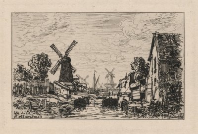 Et hollandsk motiv, Zaandam af Maxime Lalanne