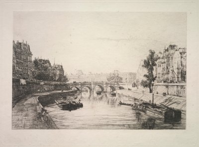 Udsigt fra St. Michel-broen, 1865. af Maxime Lalanne