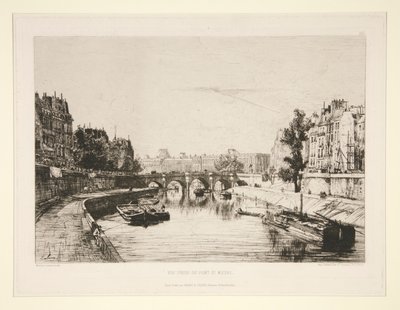 Udsigt taget fra Pont Saint-Michel af Maxime Lalanne