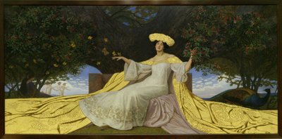 Forår (olie på lærred) af Maximilian Lenz