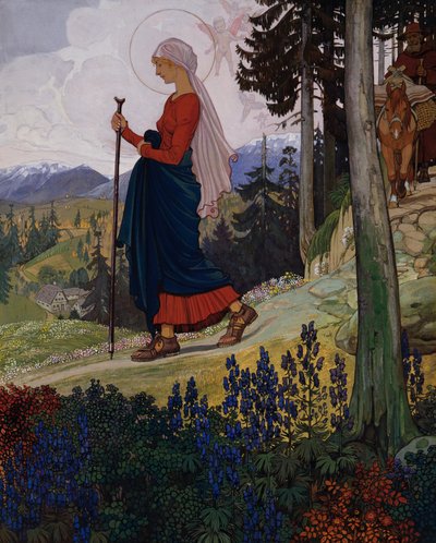 Marys gåtur over bjergene af Maximilian Liebenwein