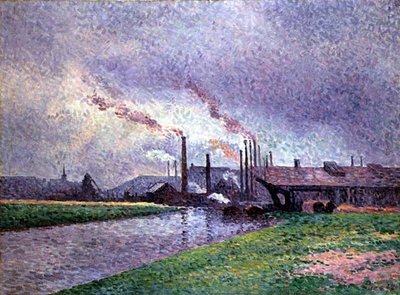 Langs floden af Maximilien Luce