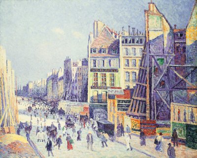 La Rue Reaumur, 1897 af Maximilien Luce