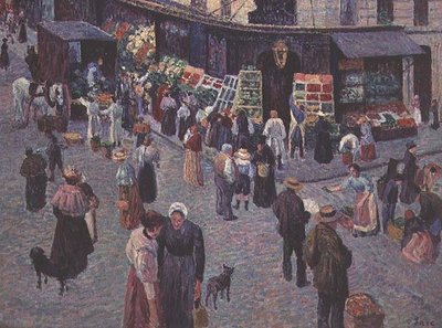 Rue des Abbesses af Maximilien Luce
