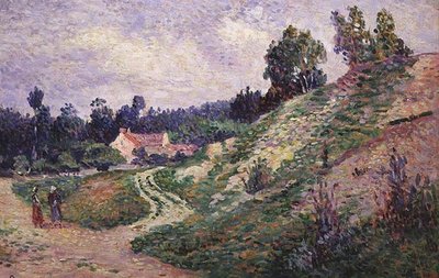 Molineux, The Path in the Valley (olie om bord) af Maximilien Luce