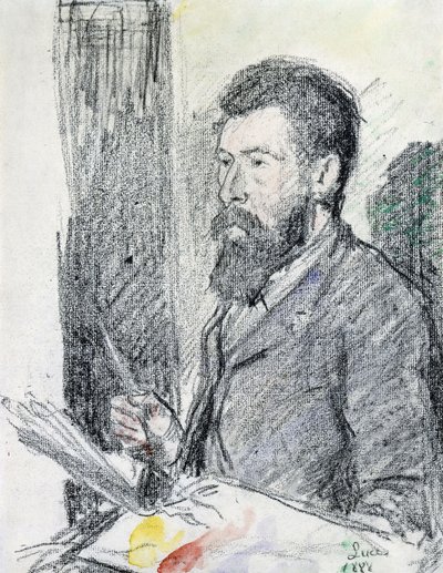 Portræt af Georges Seurat af Maximilien Luce