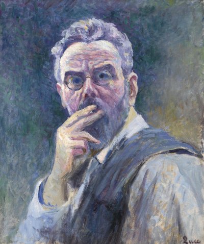 Selvportræt med cigaret, ca. 1905. af Maximilien Luce
