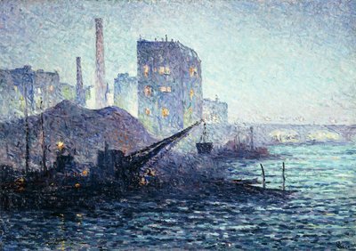 Themsen i London, ca. 1893 af Maximilien Luce