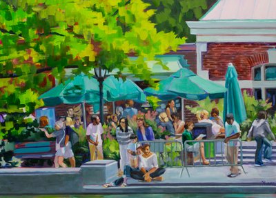 Lively Park Café af Maxine Shore