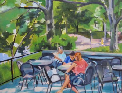 Park Café-scenen af Maxine Shore