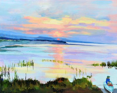 Fredfyldte refleksioner ved solnedgang af Maxine Shore