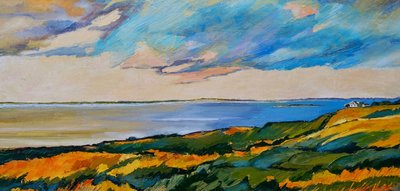 Gyldne marker ved havet af Maxine Shore