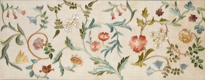 A Garden Piece, 1938 (broderi, uld og silke på hør) af May Morris