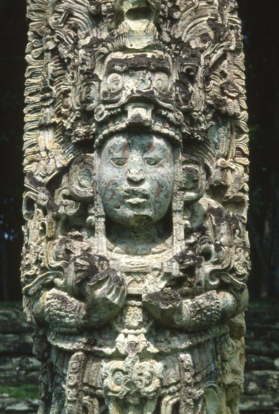 Copan Stela H. af Mayan